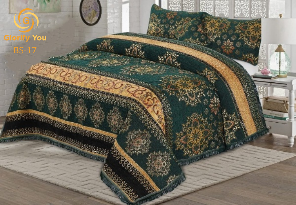 Dark green Wedding special Velvet Bedsheet-Bedroom Decor 101