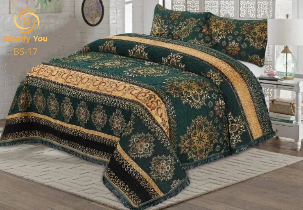 Dark green Wedding special Velvet Bedsheet-Preserving Memories