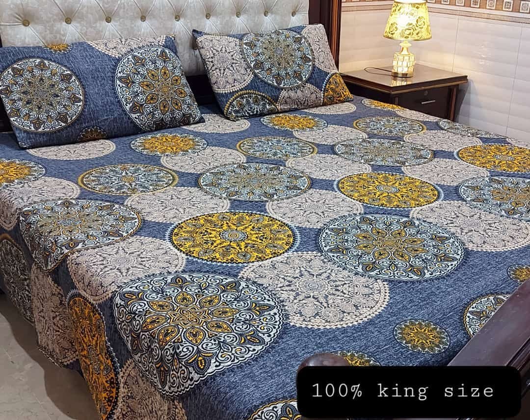 Introducing our stunning Block Print Bedsheets - the perfect addition to your bedroom décor. Crafted with premium quality materials and designed with care, these bedsheets are a true masterpiece.-Eco-Friendly Bedding