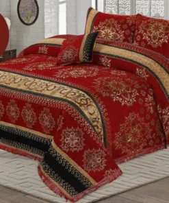 Red Wedding special Velvet Bedsheet