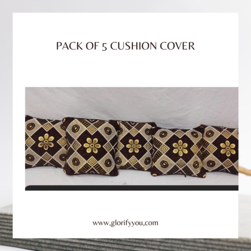 PAck of 5 brown cushion covers