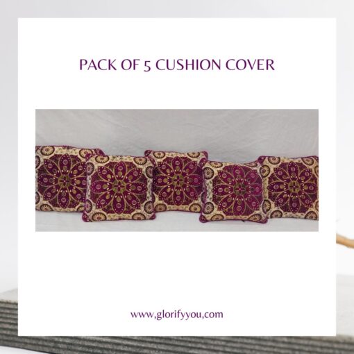 purple cushion Cover