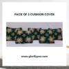 Green 5 pcs velvet cushion set