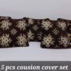 Pack of 5 cushion cover in Black