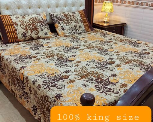 The Paisley Design Cotton Bedsheet is not only stylish and comfortable, but also durable. Made from high-quality cotton, it is built to withstand wear and tear, making it a great investment for the long-term.