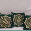 5Pcs Green Velvet Cushion Set-Cushion covers in Pakistan