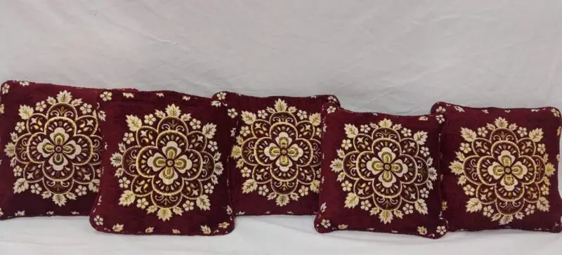 Pack of 5 Red Couch Cushion Covers | Stylish & Vibrant Decor