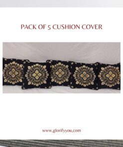 Pack of 5 black cushion Covers