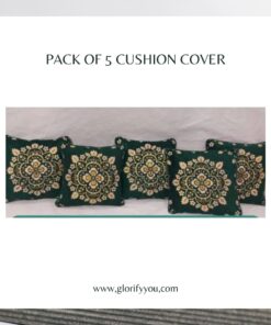 5Pcs Green Velvet Cushion