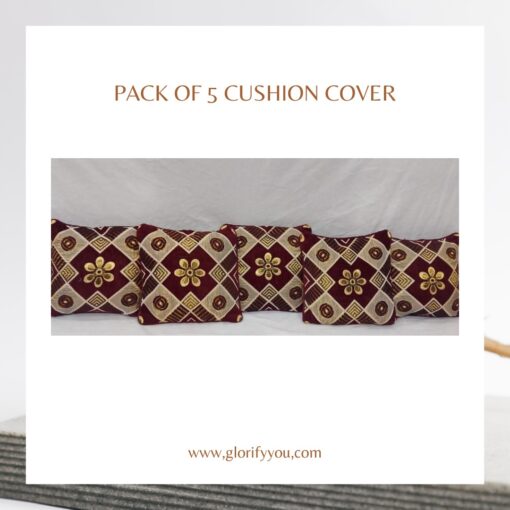 Maroon Cushion Cover