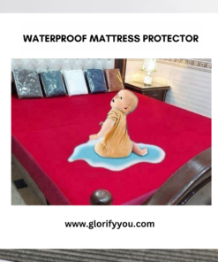 Maroon Waterproof Mattress Protector