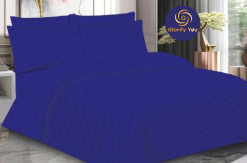 Quilted Blue bedspread set