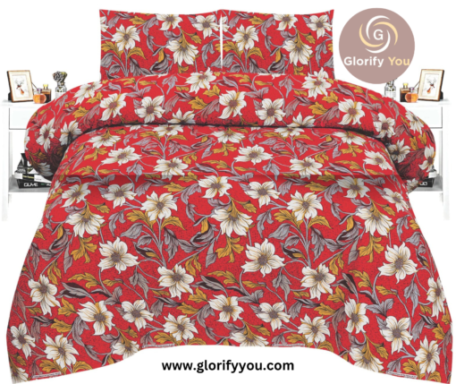 premuim floral cotton bedsheet