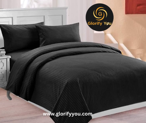 Premium Cotton Black Bedsheet