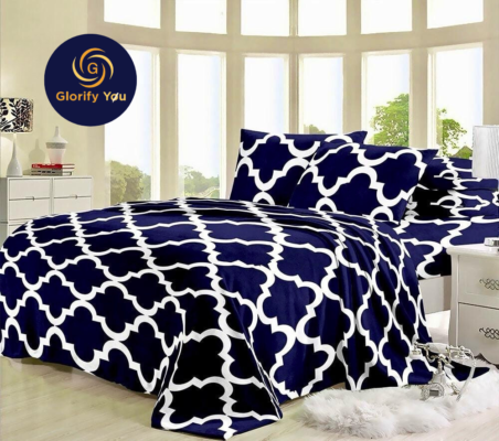 printed throw fleece