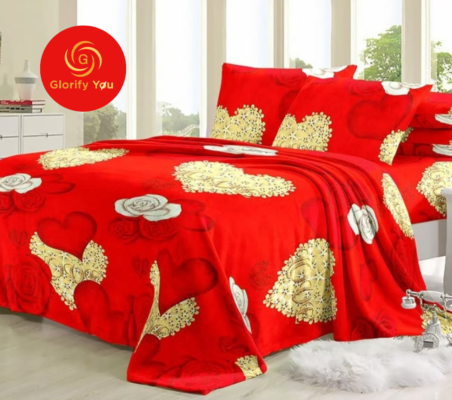 printed throw fleece blanket