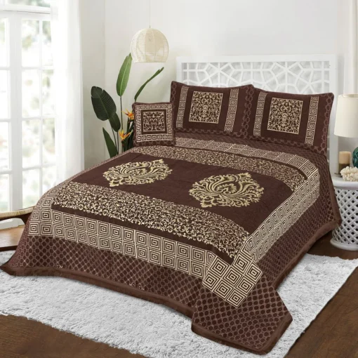 lmported Korean Velvet Bedsheet