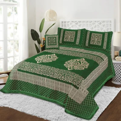 Imported Korean Velvet Bedsheet